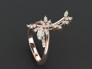 butterfly ring01 3D Baskı Modeli