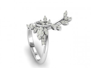 butterfly ring01 3D Baskı Modeli
