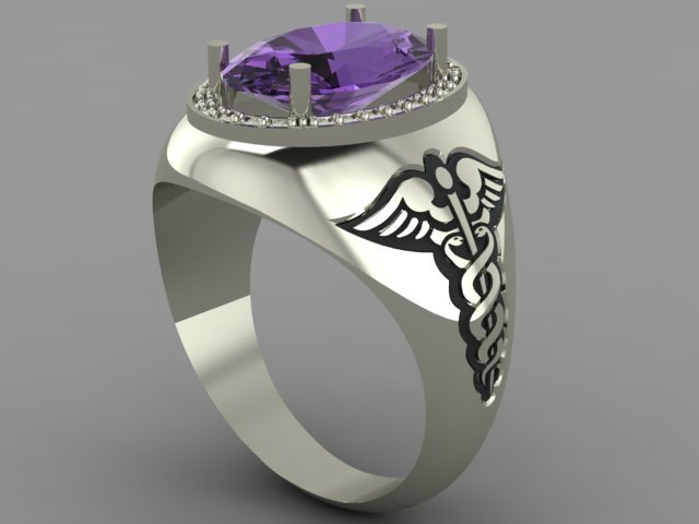 snake ring 3D-printmodel .c4d .max .obj .3ds .fbx .stl .blend 