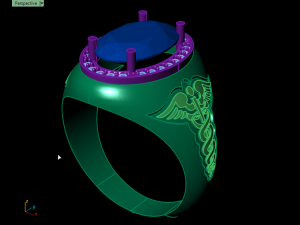 snake ring 3D-printmodel