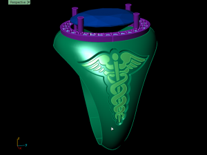 snake ring 3D-printmodel