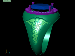 snake ring 3D-printmodel