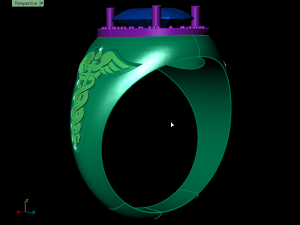 snake ring 3D-printmodel