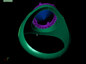 snake ring 3D-printmodel