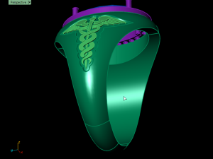 snake ring 3D-printmodel