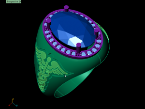 snake ring 3D-printmodel