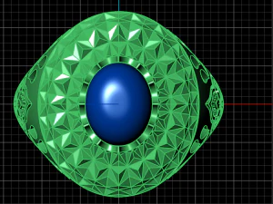 traditional mirror men ring 3D Print Model