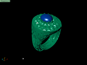 traditional mirror men ring 3D-printmodel