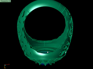traditional mirror men ring 3D Print Model