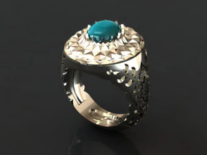 traditional mirror men ring 3D Print Model