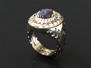 traditional mirror men ring 3D Print Model