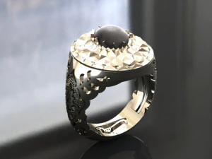 traditional mirror men ring 3D Print Model