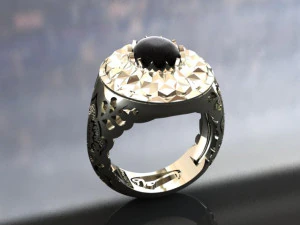 traditional mirror men ring 3D Print Model