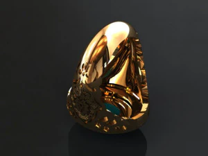 traditional mirror men ring 3D Print Model