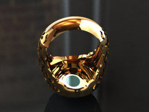 traditional mirror men ring 3D-printmodel
