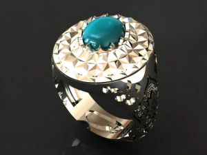 traditional mirror men ring 3D Print Model
