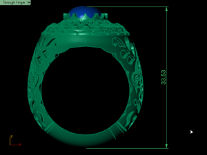 traditional mirror men ring 3D-printmodel