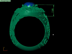 traditional mirror men ring 3D Print Model