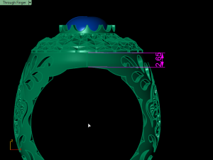 traditional mirror men ring 3D-printmodel
