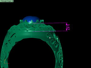traditional mirror men ring 3D-printmodel