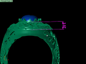 traditional mirror men ring 3D Print Model