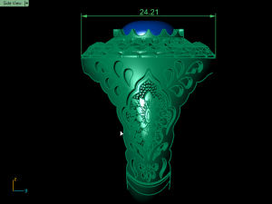 traditional mirror men ring 3D-printmodel