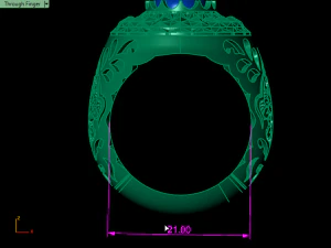 traditional mirror men ring 3D Print Model