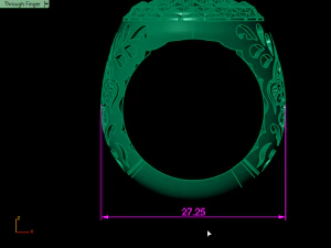 traditional mirror men ring 3D Print Model