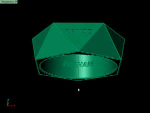 triangle ring 3D Print Model