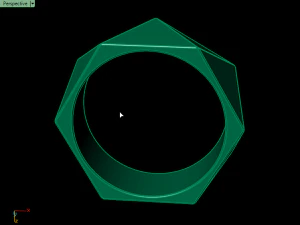 triangle ring 3D Print Model