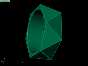 triangle ring 3D Print Model