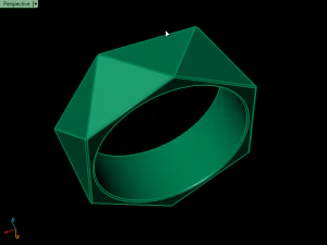 triangle ring 3D Print Model
