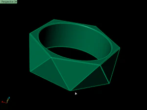 triangle ring 3D Print Model