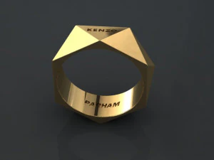 triangle ring 3D Print Model