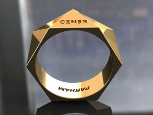 triangle ring 3D Print Model