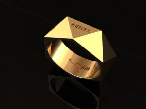 triangle ring 3D Print Model
