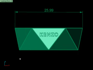 triangle ring 3D Print Model