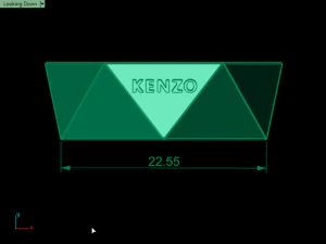 triangle ring 3D Print Model