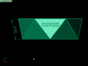 triangle ring 3D Print Model