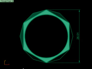 triangle ring 3D Print Model