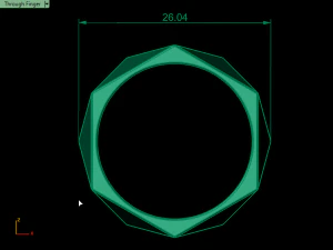 triangle ring 3D Print Model