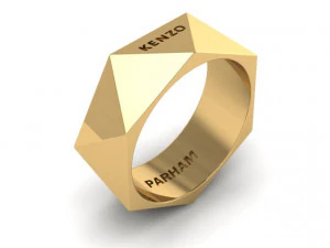 triangle ring 3D Print Model