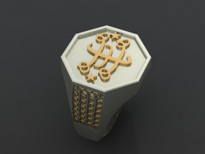 religious ring Model Cetak 3D