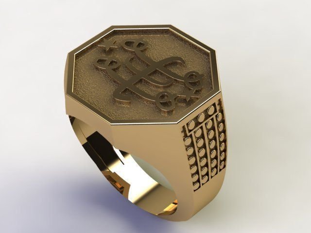 religious ring Model Cetak 3D .c4d .max .obj .3ds .fbx .stl .blend 