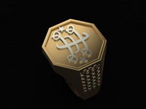 religious ring Model Cetak 3D