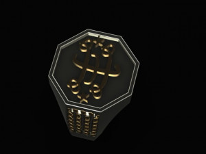 religious ring Model Cetak 3D
