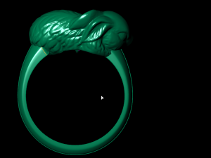 rabbit ring 3D Print Model