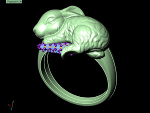 rabbit ring 3D Print Model