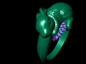 rabbit ring 3D Print Model