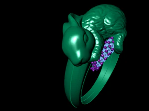 rabbit ring 3D Print Model